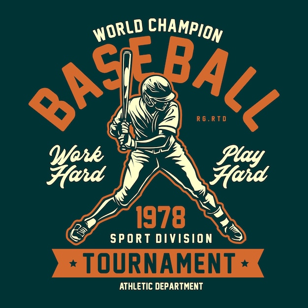 Camiseta gráfica de beisebol