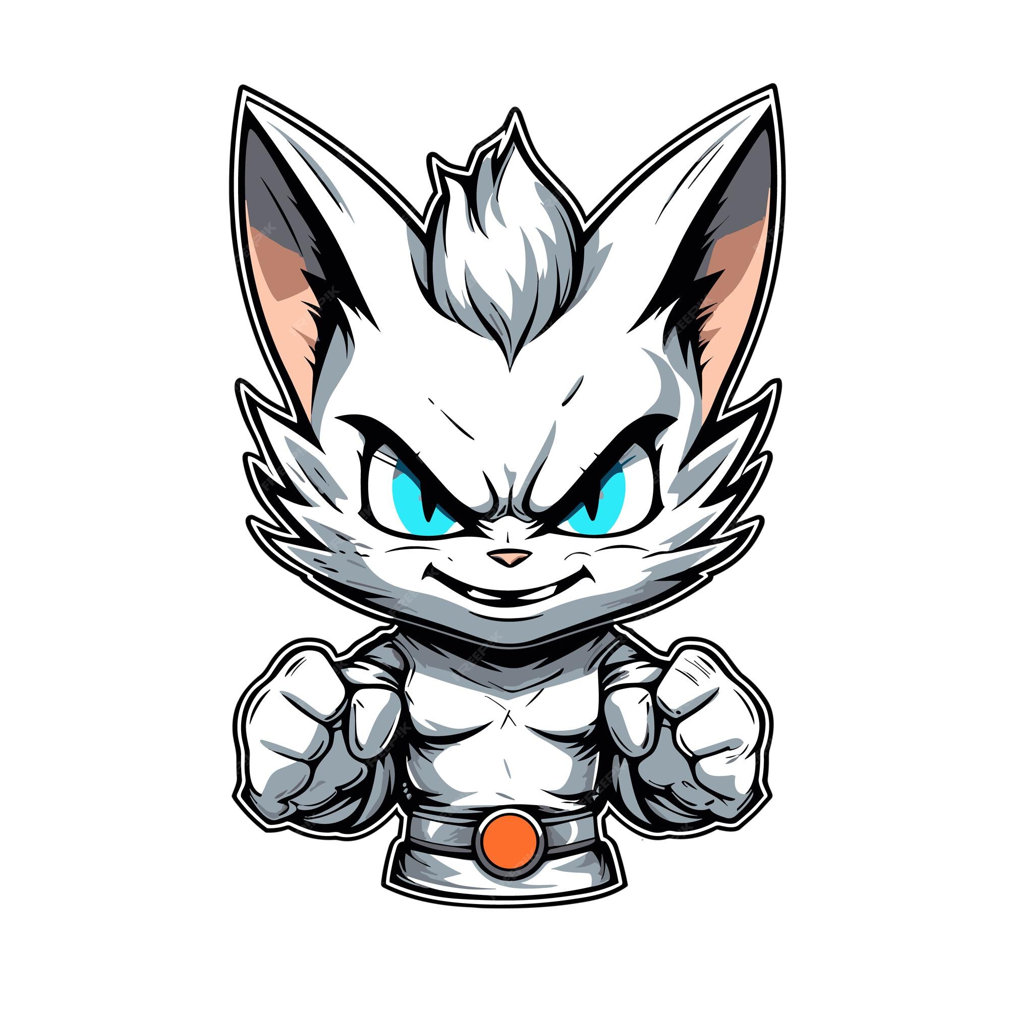 Camiseta gráfico bonito desenho animado gato vegeta ilustração