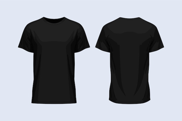 T-shirt frente e verso preto