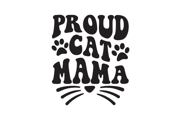 Camiseta orgulhosa mamãe gato