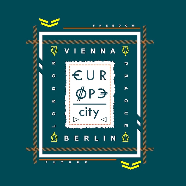 Camiseta projeto viena europa cidade