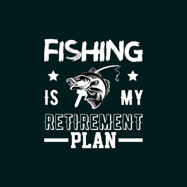 Camiseta tipografia de pesca