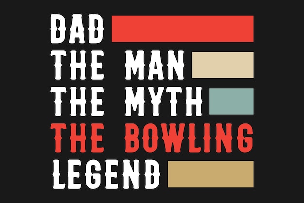 Camiseta tipografia esportiva bowling strike