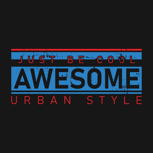 Camiseta tipográfica pronta para impressão grunge aplicada design de vetor premium Vetor Premium