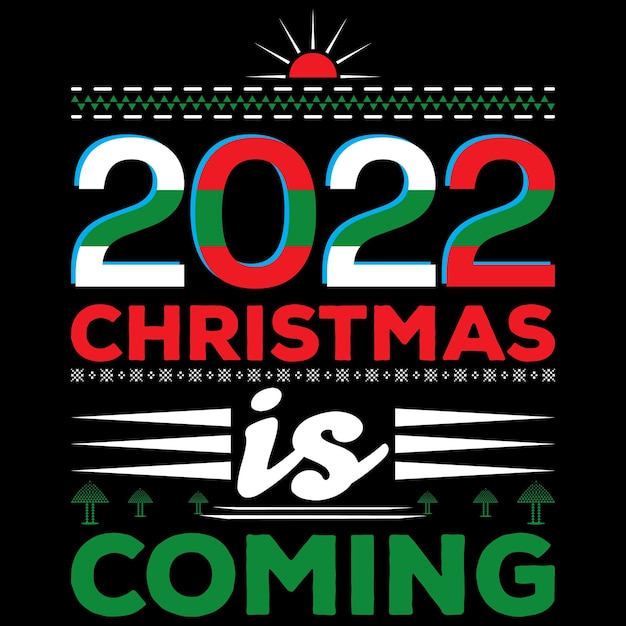 Vetor camisetas de feliz natal vetor 2022