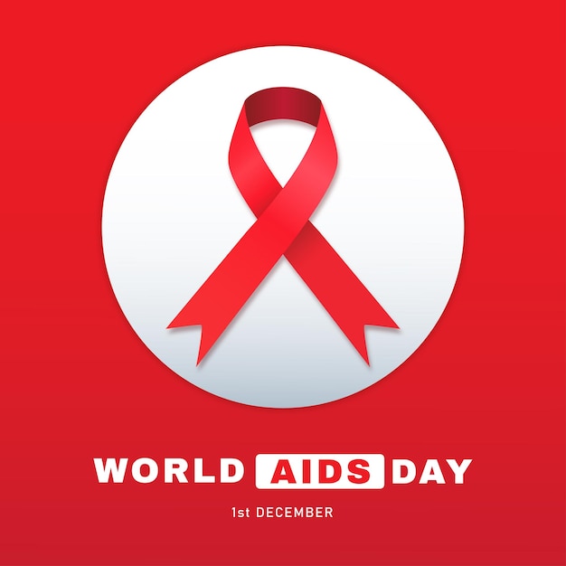 Vetor campanha de cartazes do dia mundial da aids