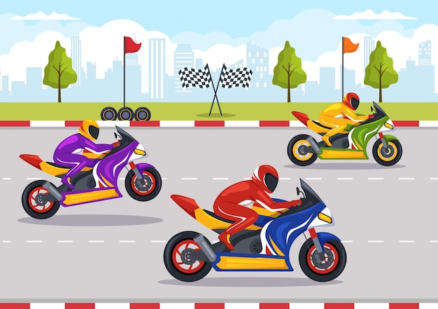 Moto corrida imagem vetorial de funwayillustration© 54806293