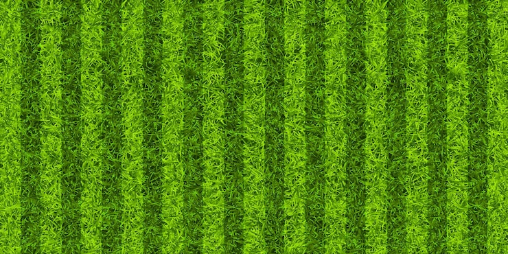 Vetor campo de futebol com grama verde campo de futebal fundo com listras campo de esportes estádio