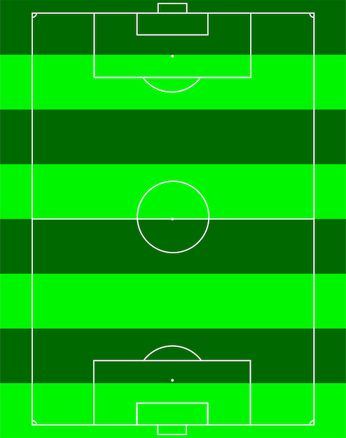 Campo de futebol vetorial bom para informações, impressão, livro