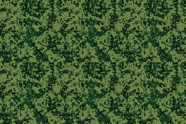 Camuflagem de pixel para um uniforme do exército soldado design moderno de tecido de camuflagem fundo de vetor militar digital