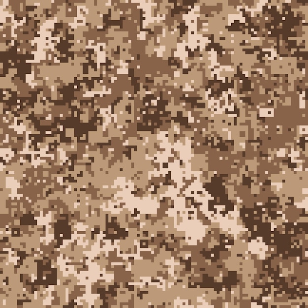Camuflagem de pixel para um uniforme do exército soldado Design moderno de tecido de camuflagem Fundo de vetor militar digital