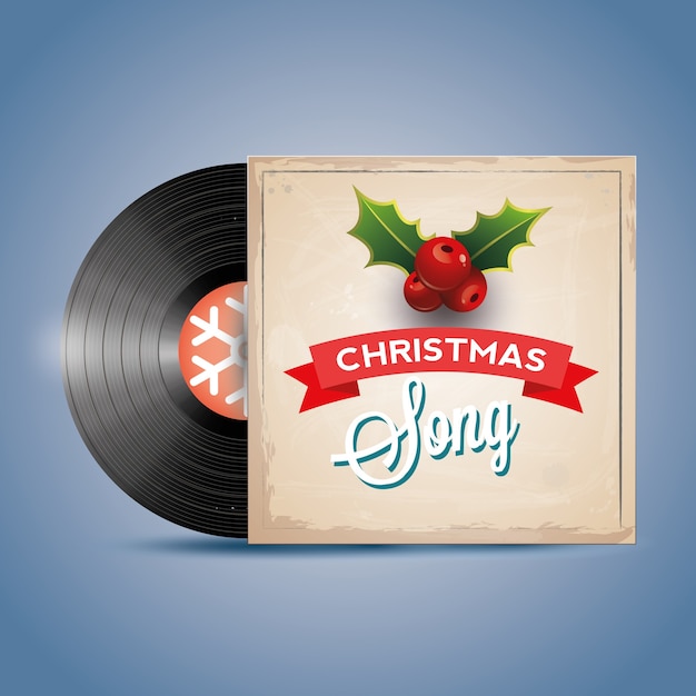 Canção de natal. disco de vinil