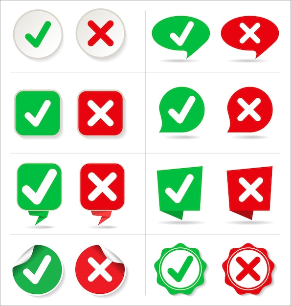 Cancelar e verificar a coleção de botões com formato diferente