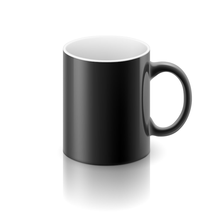Vetor caneca preta