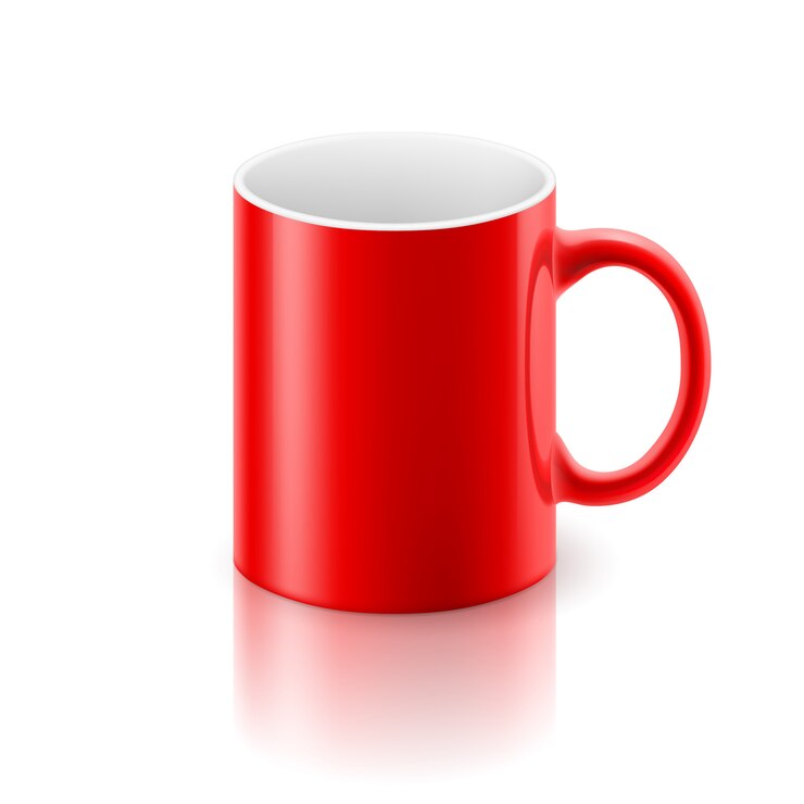 Vetor caneca vermelha