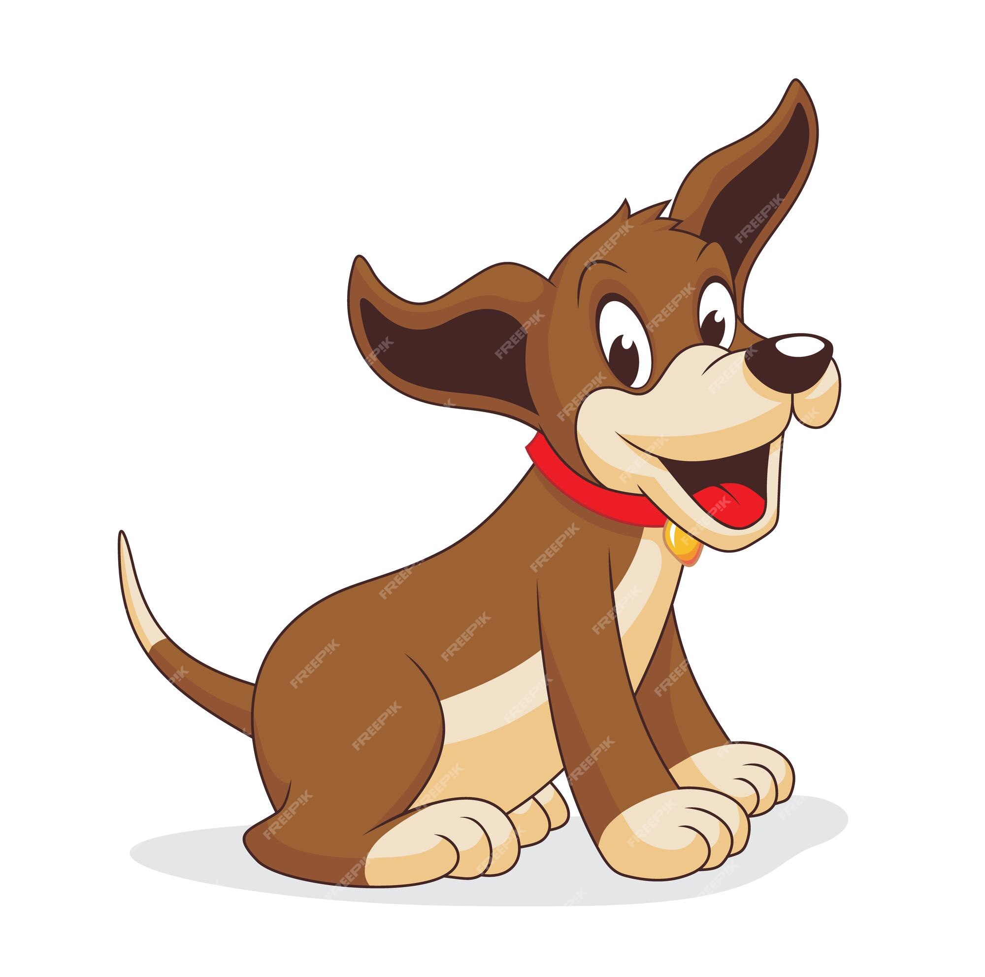 Cão Simplificou A Ilustração Bonita Royalty Free SVG, Cliparts, Vetores, e  Ilustrações Stock. Image 74141314