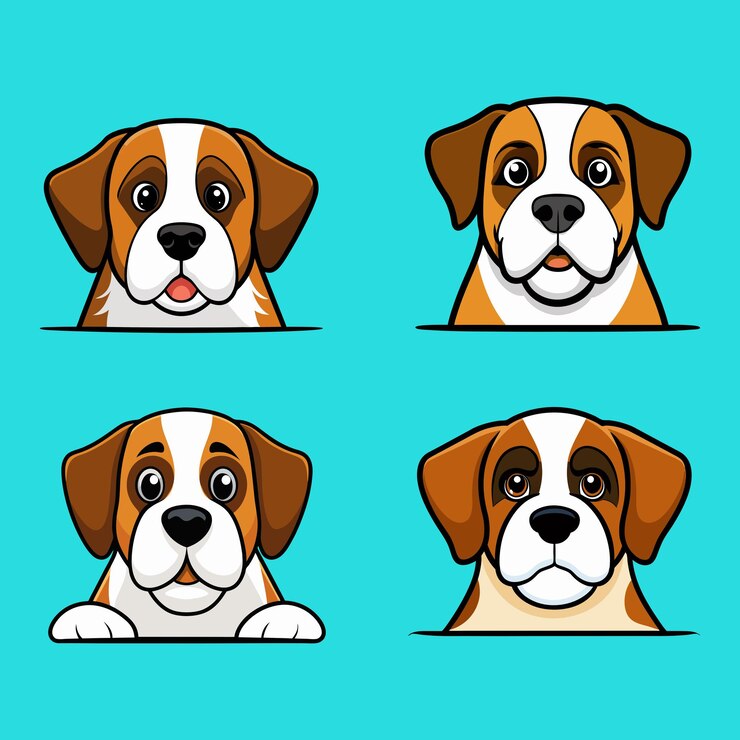 Vetor cão de são bernardo