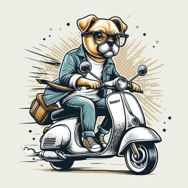 Cão de scooter