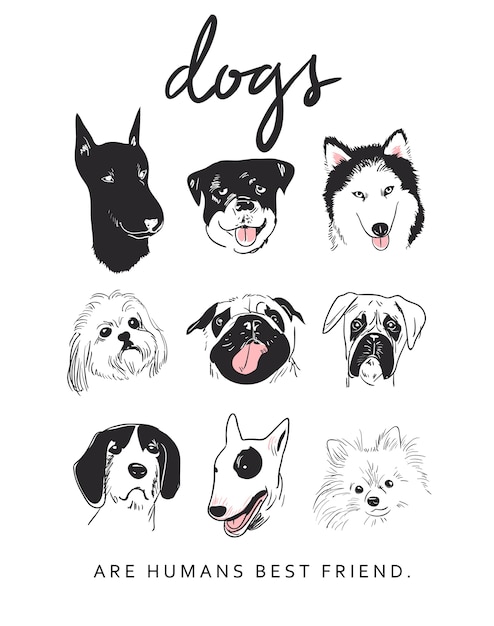 Cão dos desenhos animados gera ilustração