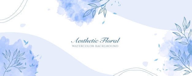 Capa de banner largo de aquarela ou publicidade de página da web. aquarela abstrata splatter modelo de plano de fundo vector vertical largo brilhante azul claro. para beleza, casamento, maquiagem, joias. feminino romântico