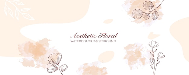 Capa de banner largo de aquarela ou publicidade de página da web. aquarela abstrata splatter rosa pastel brilhante modelo de fundo vector vertical largo. para beleza, casamento, maquiagem, joias. feminino romântico