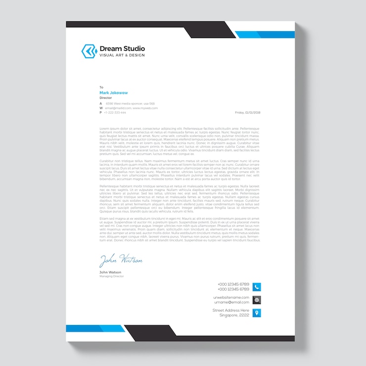 Vetor capa de carta