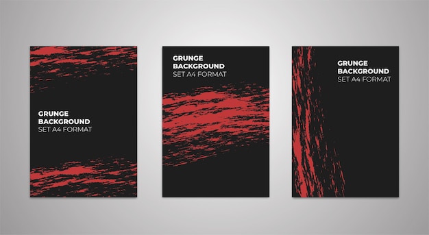 capa de fundo grunge vermelho preto para formato A4