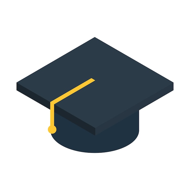 Capa de graduação de educação vetorial em estilo plano