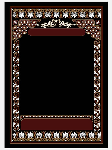 Capa de livro árabe, design de luxo
