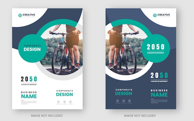 capa de livro de negócios corporativos e revista ou cartaz ou folheto ou modelo de design de brochura em a4