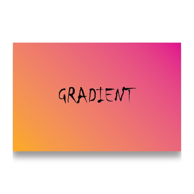 Capa de marca de caderno gradiente amarelo cor rosa
