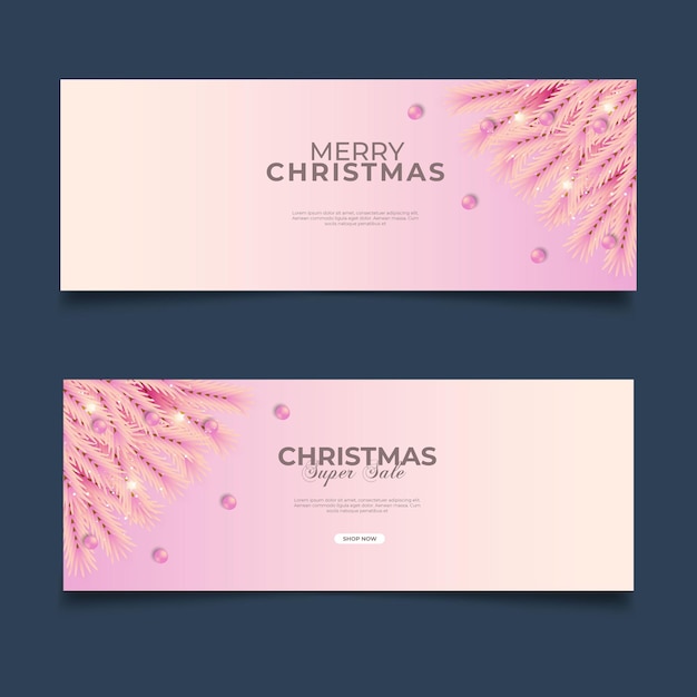 Capa de natal do facebook com fundo rosa e bola de natal rosa