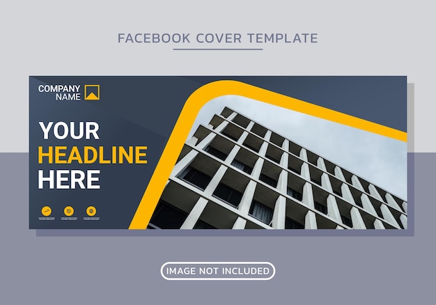 Capa do facebook de negócios e design de banner da web