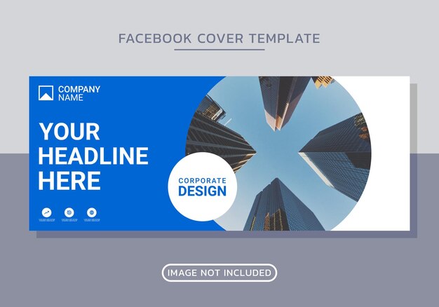 Capa do facebook de negócios e design de banner da web