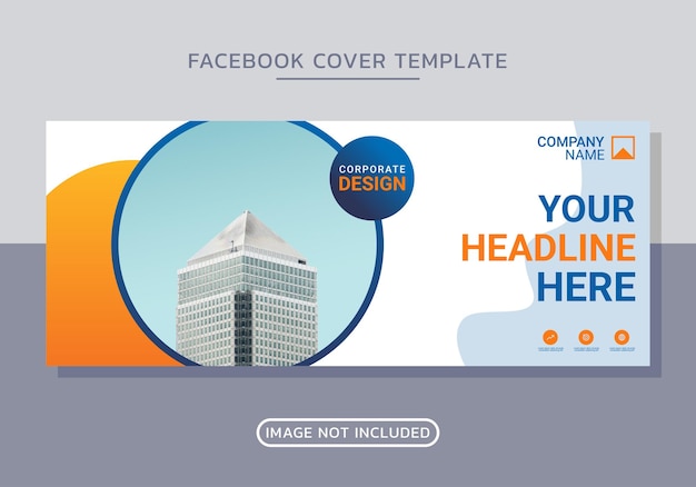 Capa do facebook de negócios e design de banner da web