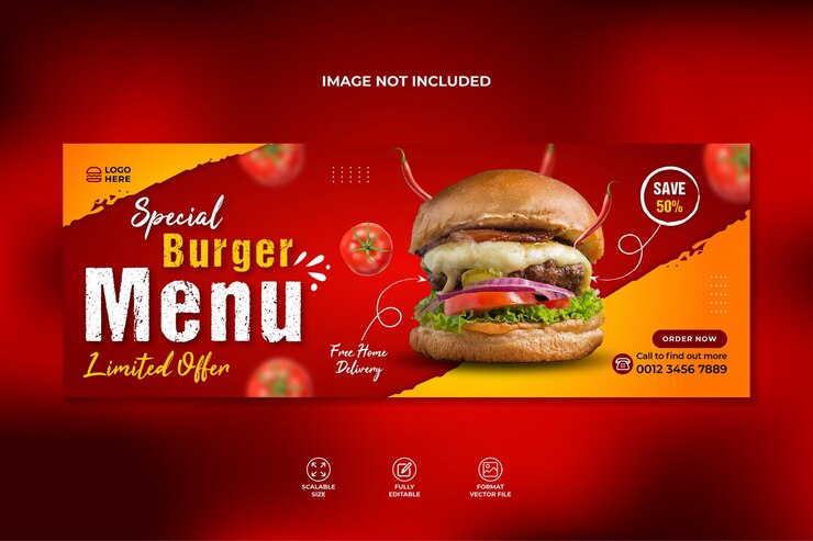 Capa do Facebook e modelo de banner da web Premium Vector