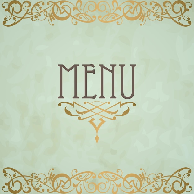 Vetor capa do menu