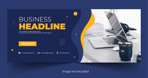 Capa elegante do Facebook para negócios corporativos