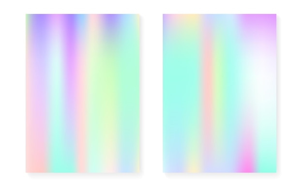 Capa holográfica com fundo gradiente de holograma
