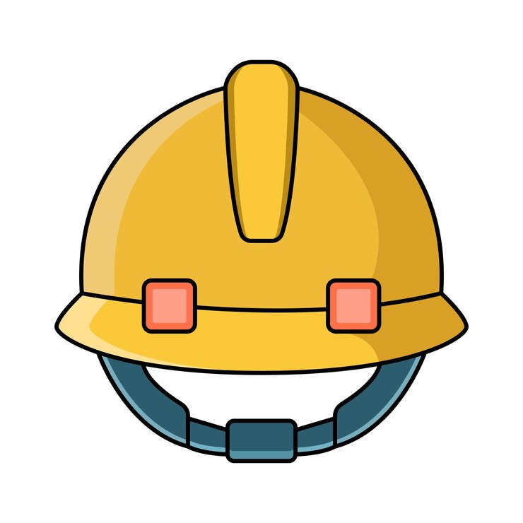 Vetor capacete de segurança