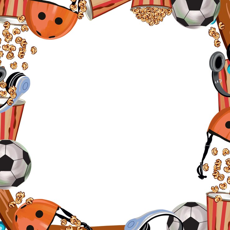 Vetor capacete pipoca fones de ouvido bola quadro quadrado modelo para inserir texto vetor ilustração elemento de design para cartões de saudação convites folhetos banners cartazes