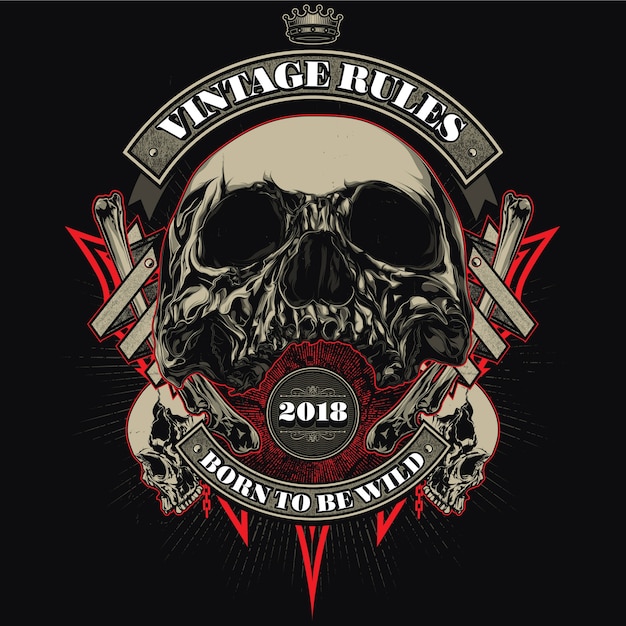 Capítulo de caveira motociclista