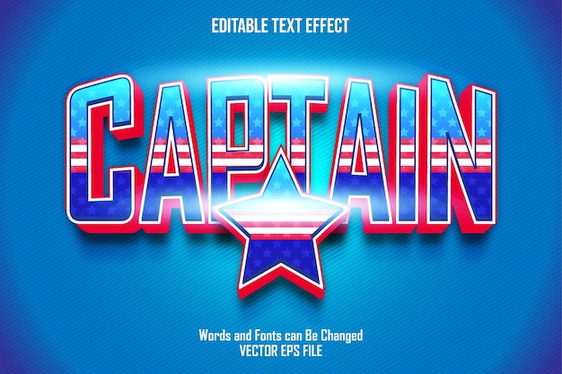 Captain text effect