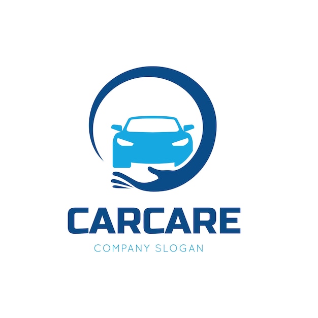 Car care e modelo de logotipo de serviços de carro.