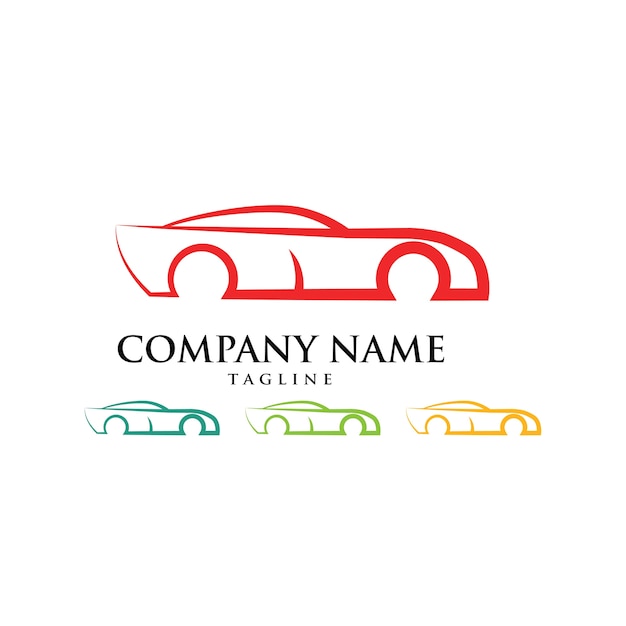 Car service automotive race logo