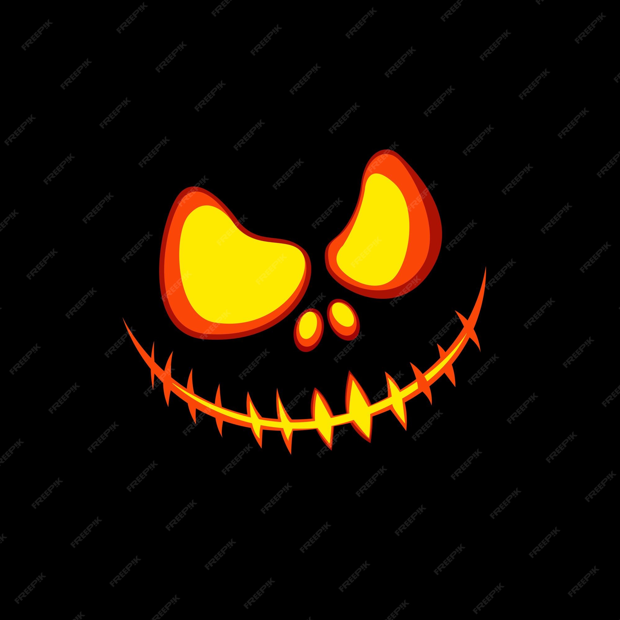 Cara Assustadora De Halloween. Ilustração Vetorial Royalty Free SVG,  Cliparts, Vetores, e Ilustrações Stock. Image 45408637