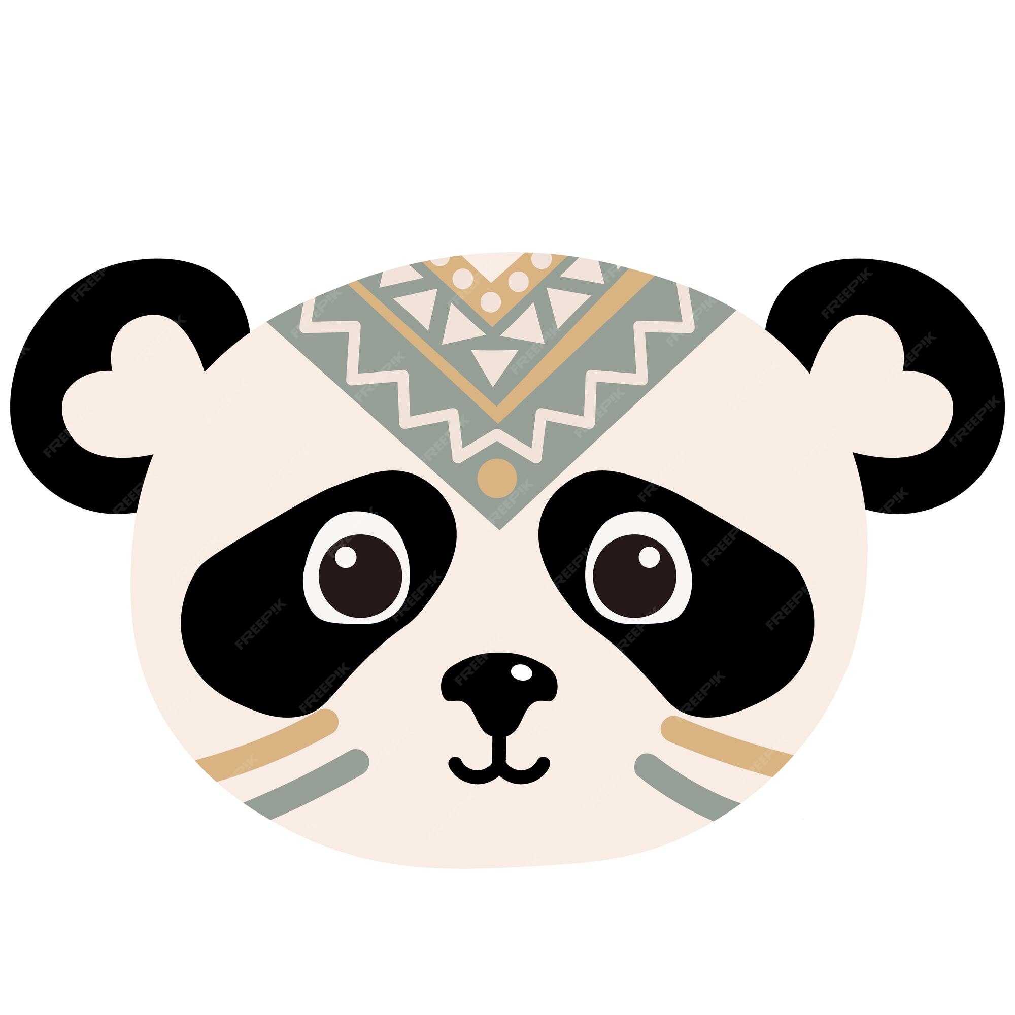 Desenho De Panda Fofo Para Decoração De Roupas Infantis E Cartões