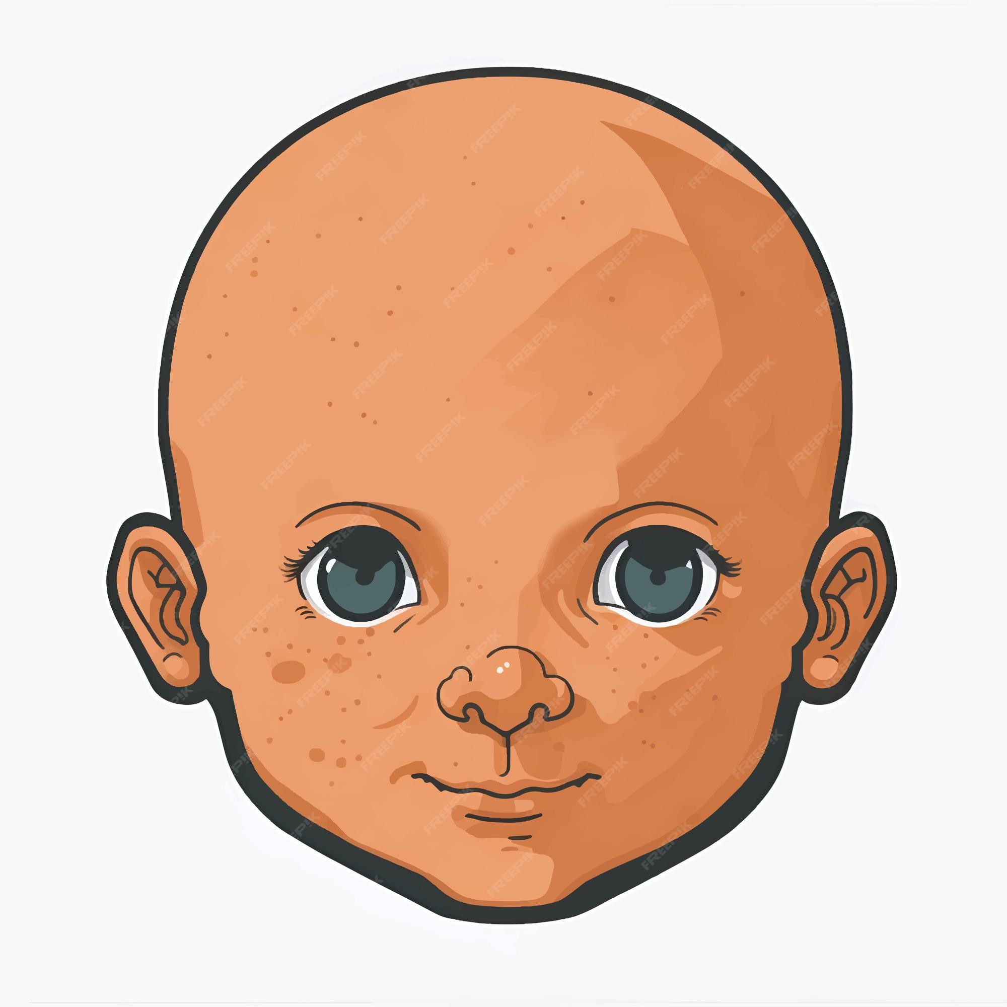 Desenho Animado Careca Com Carrinho De Bebê Ilustração Stock