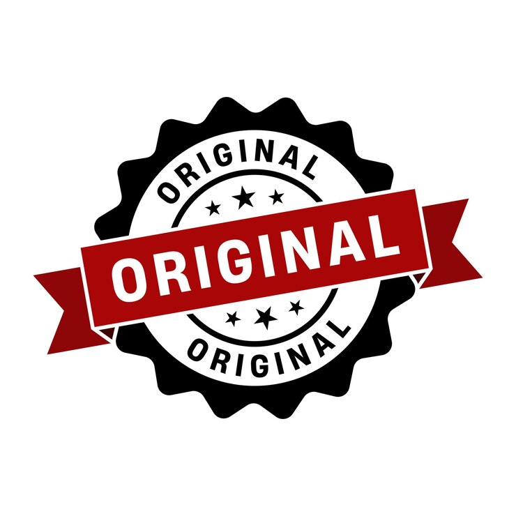 Vetor carimbo originalsinal redondo original com fita