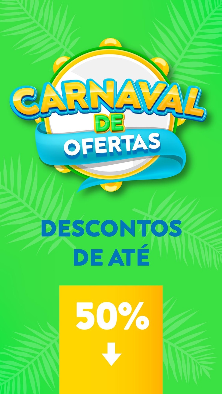 Vetor carnaval de ofertas